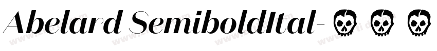 Abelard SemiboldItal字体转换